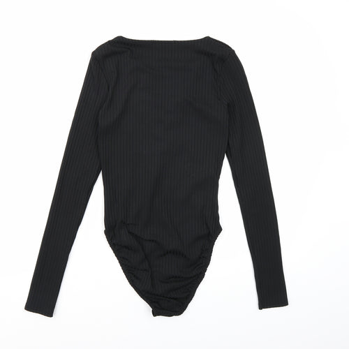 Missguided Womens Black   Bodysuit One-Piece Size 8