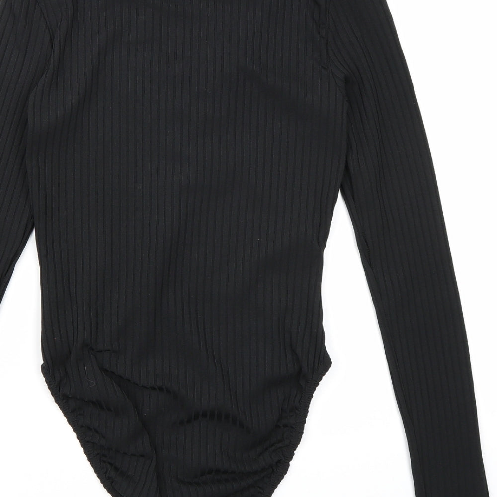 Missguided Womens Black   Bodysuit One-Piece Size 8