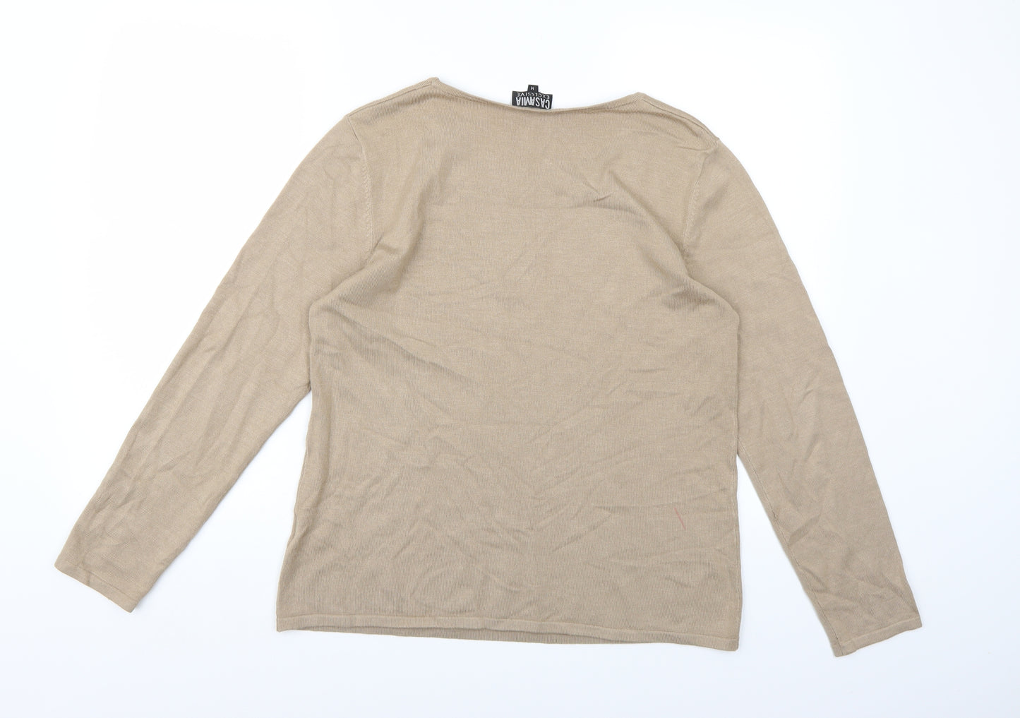 CASAMIA Womens Brown  Knit Pullover Jumper Size M