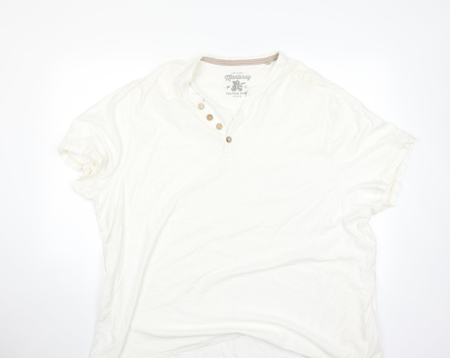 Preworn Mens Beige    T-Shirt Size 3XL