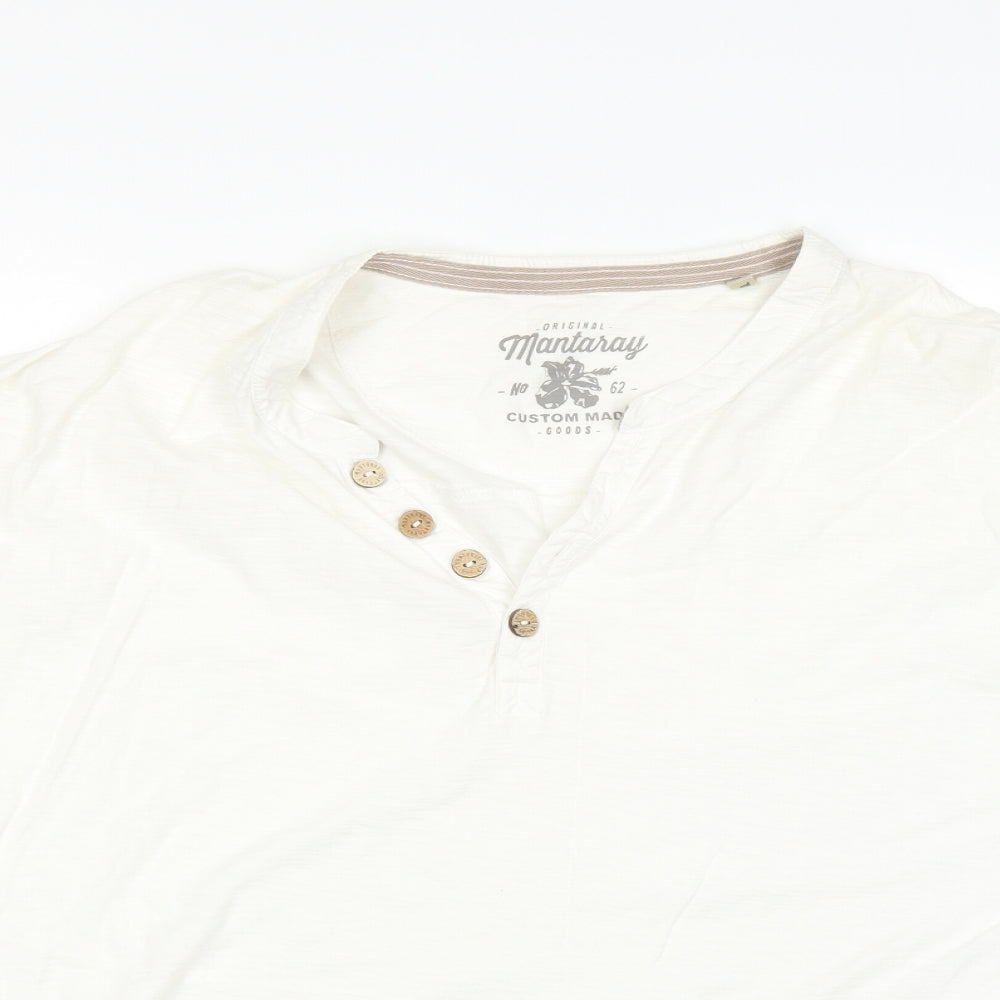 Preworn Mens Beige    T-Shirt Size 3XL