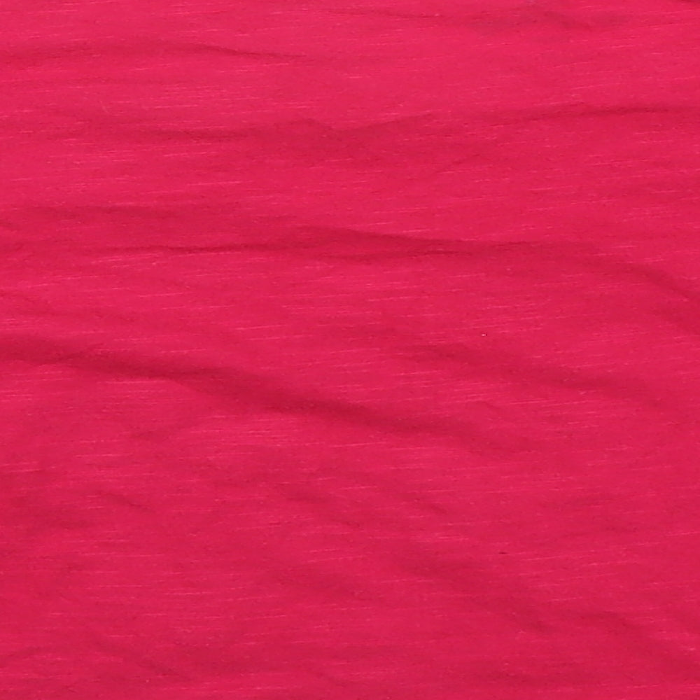 Preworn Girls Pink Houndstooth  Basic T-Shirt Size 5 Years