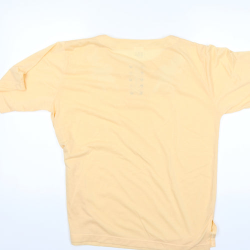 royal fashion Womens Yellow   Basic T-Shirt Size M