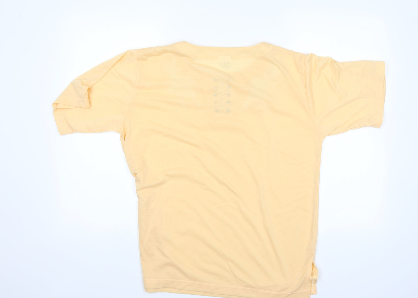 royal fashion Womens Yellow   Basic T-Shirt Size M