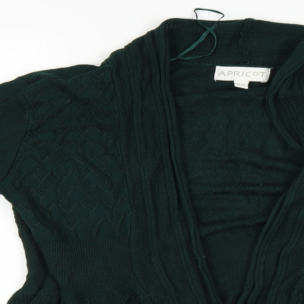 Apricot Womens Green   Cardigan Jumper Size 10