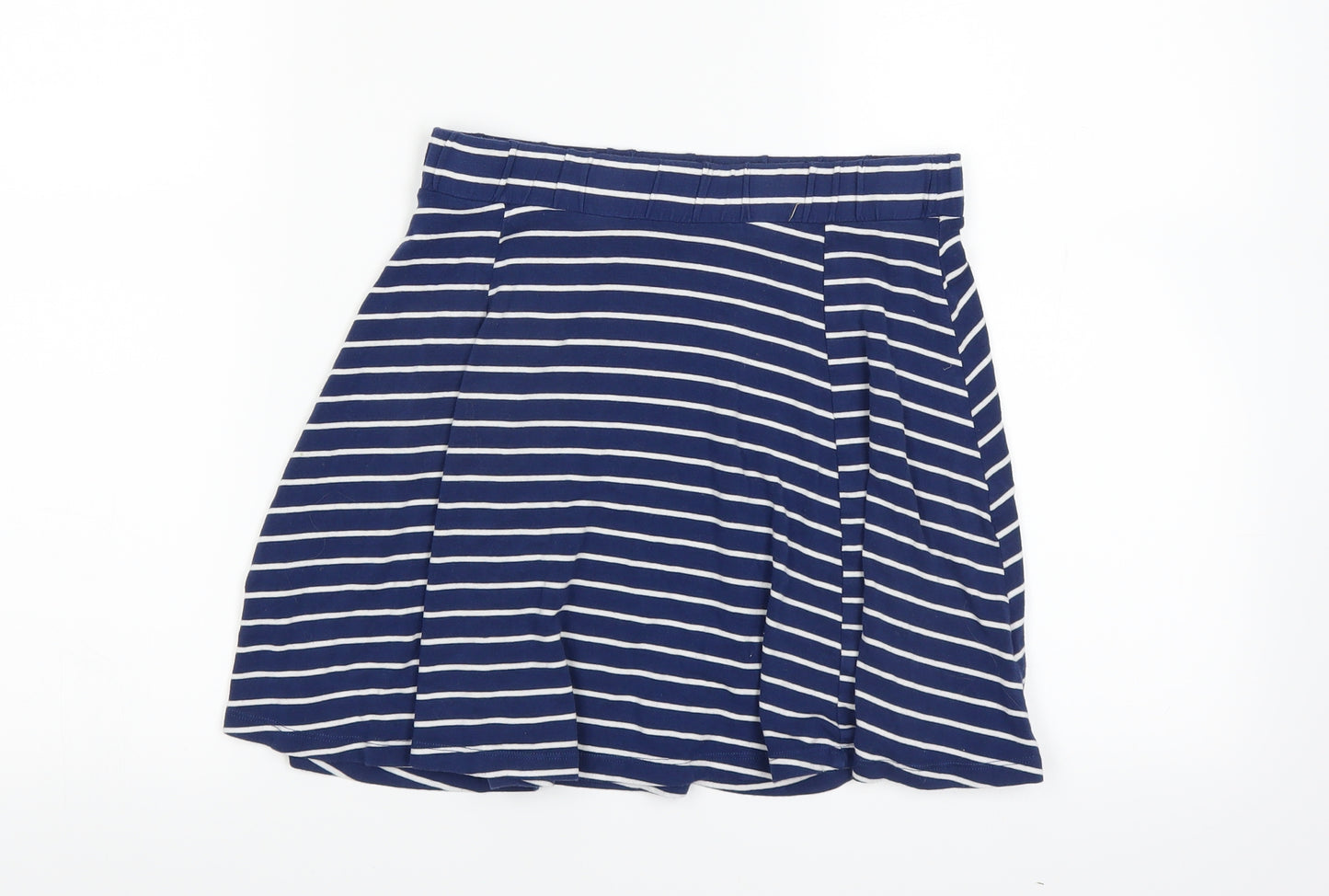 F&F Girls Blue Striped  Mini Skirt Size 10 Years
