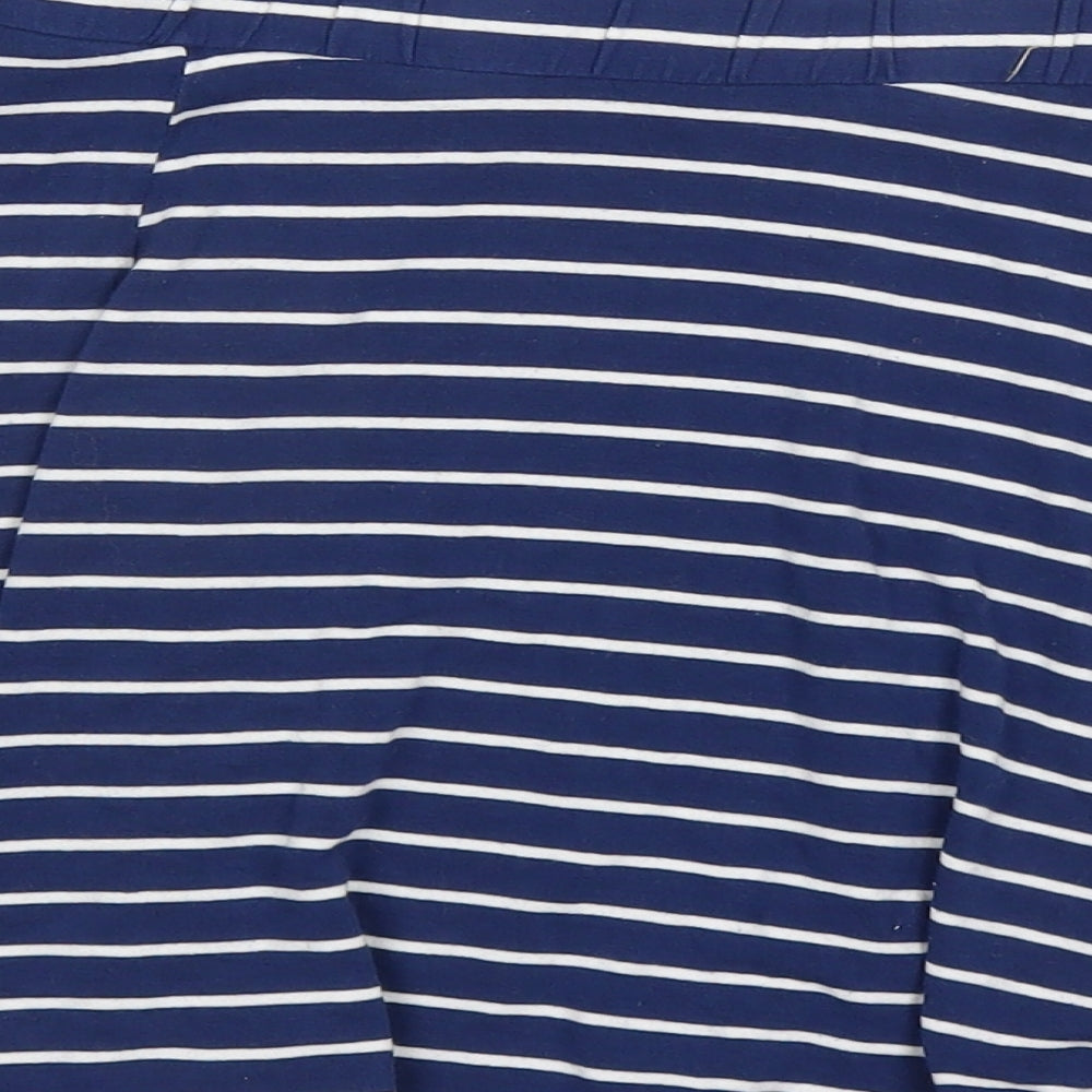 F&F Girls Blue Striped  Mini Skirt Size 10 Years