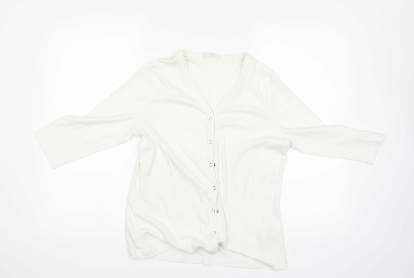Marks and Spencer Womens Beige   Cardigan Jumper Size 18