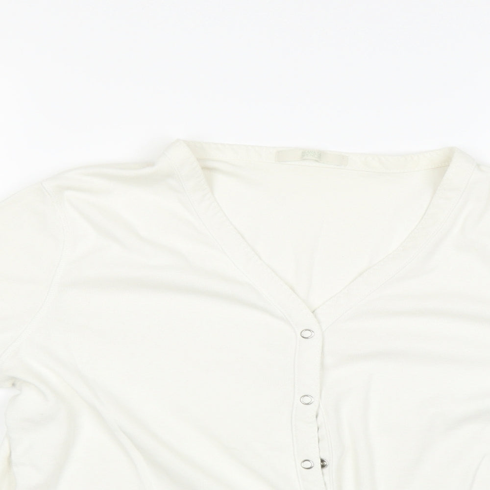 Marks and Spencer Womens Beige   Cardigan Jumper Size 18