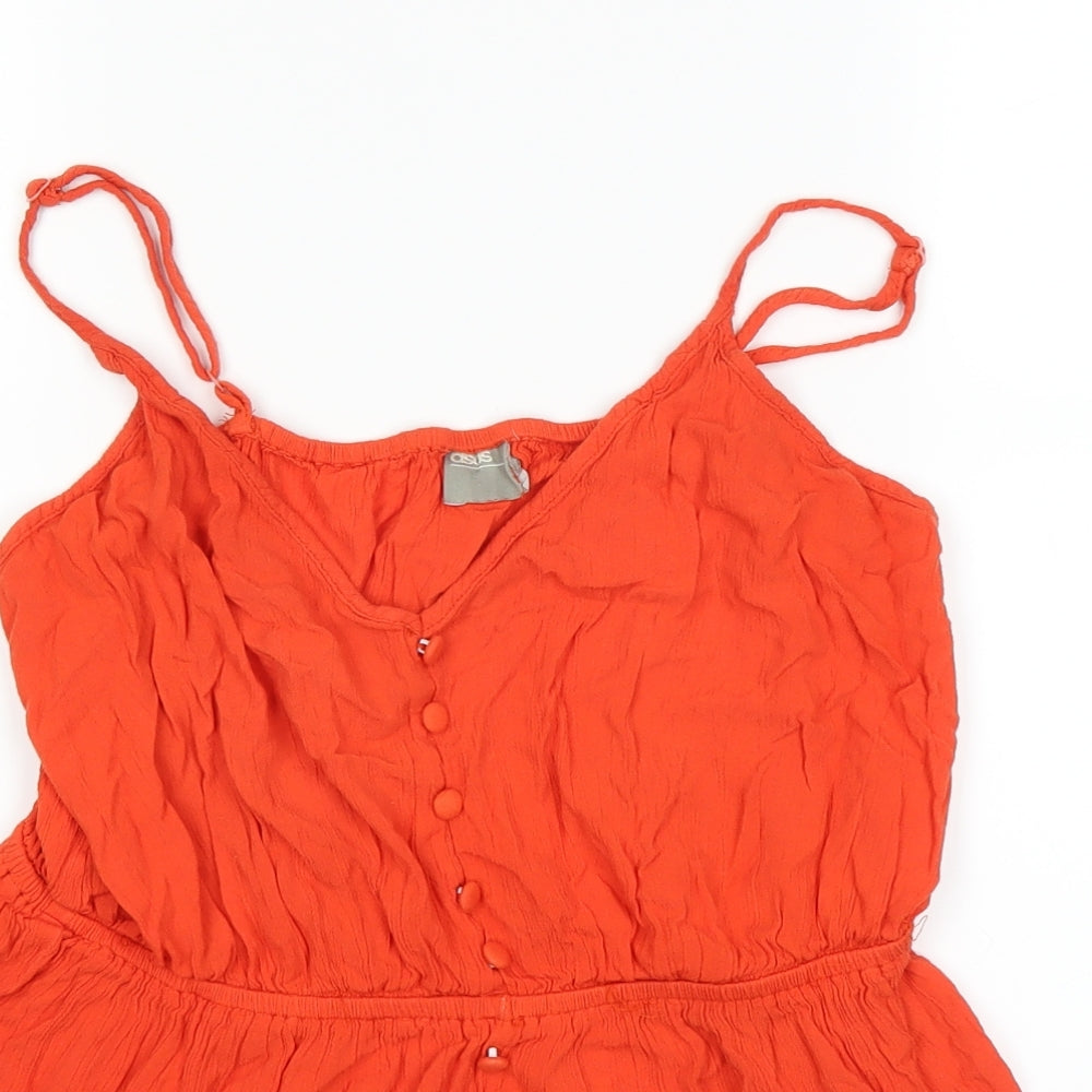 ASOS Womens Orange   Shorts One-Piece Size 18