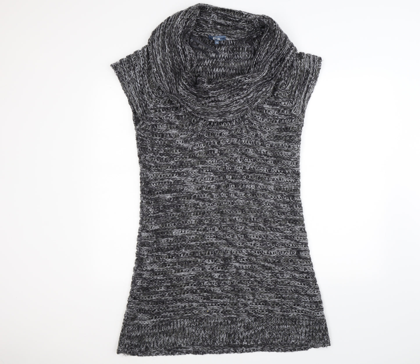 evie Womens Grey  Knit Jumper Dress  Size 14