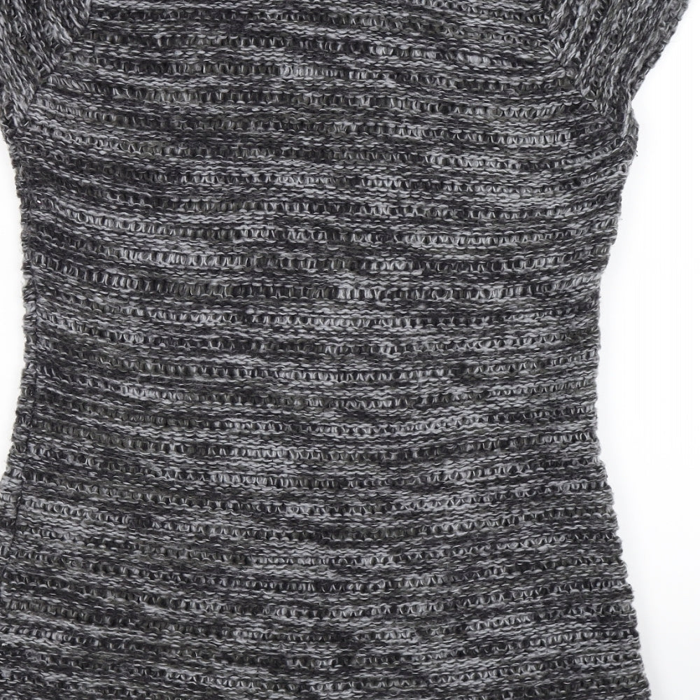 evie Womens Grey  Knit Jumper Dress  Size 14