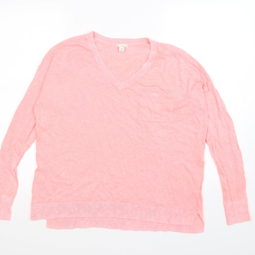 Gap Womens Pink  Knit Pullover Jumper Size M  - neon