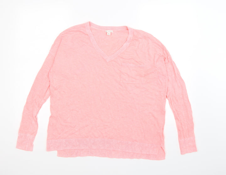 Gap Womens Pink Knit Pullover Jumper Size M - neon