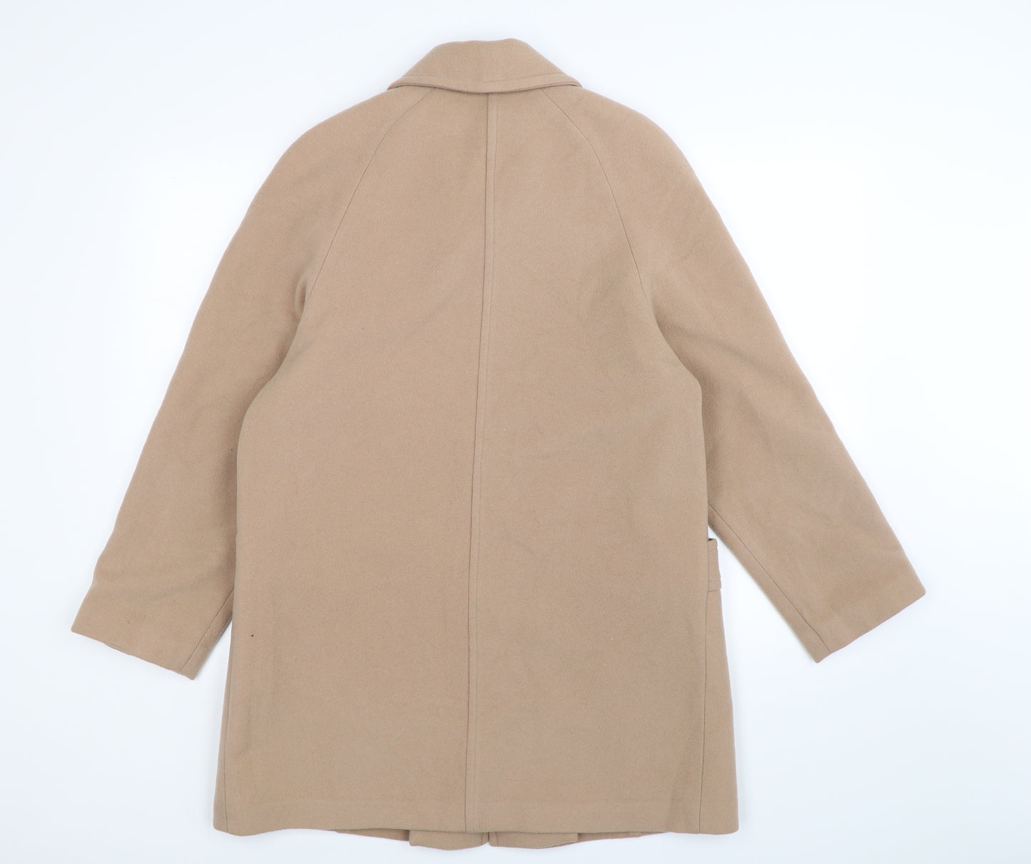 made in england Womens Beige  Knit Trench Coat Coat Size 10