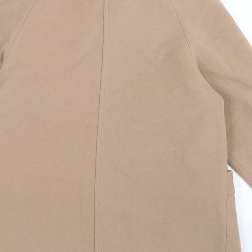 made in england Womens Beige  Knit Trench Coat Coat Size 10