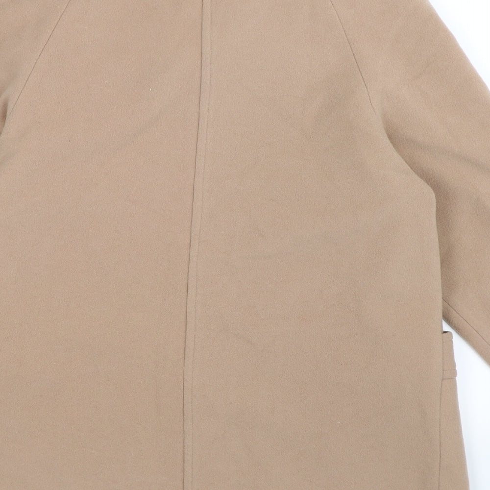 made in england Womens Beige  Knit Trench Coat Coat Size 10