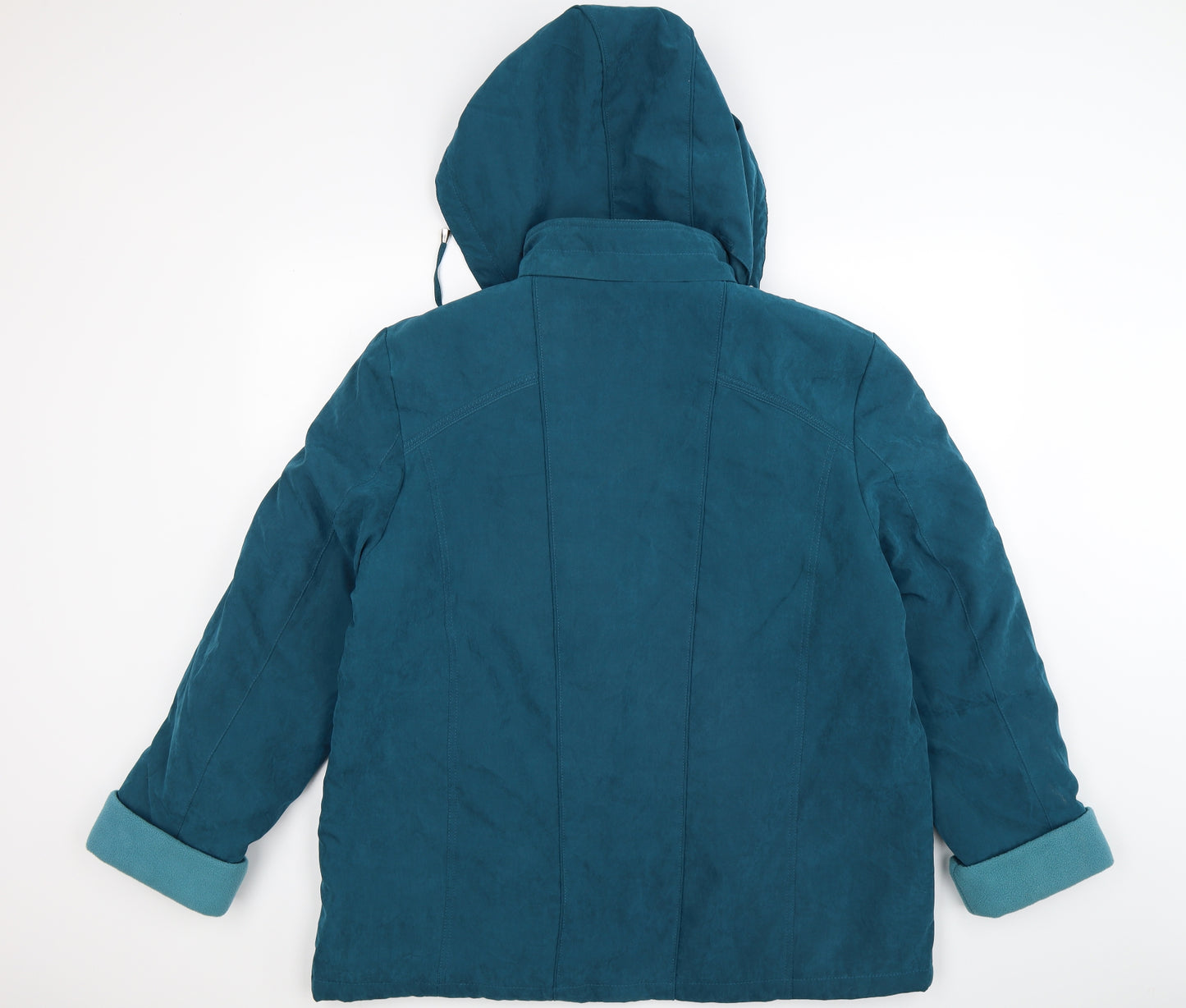 EWM Womens Blue  Velour Windbreaker Coat Size 20