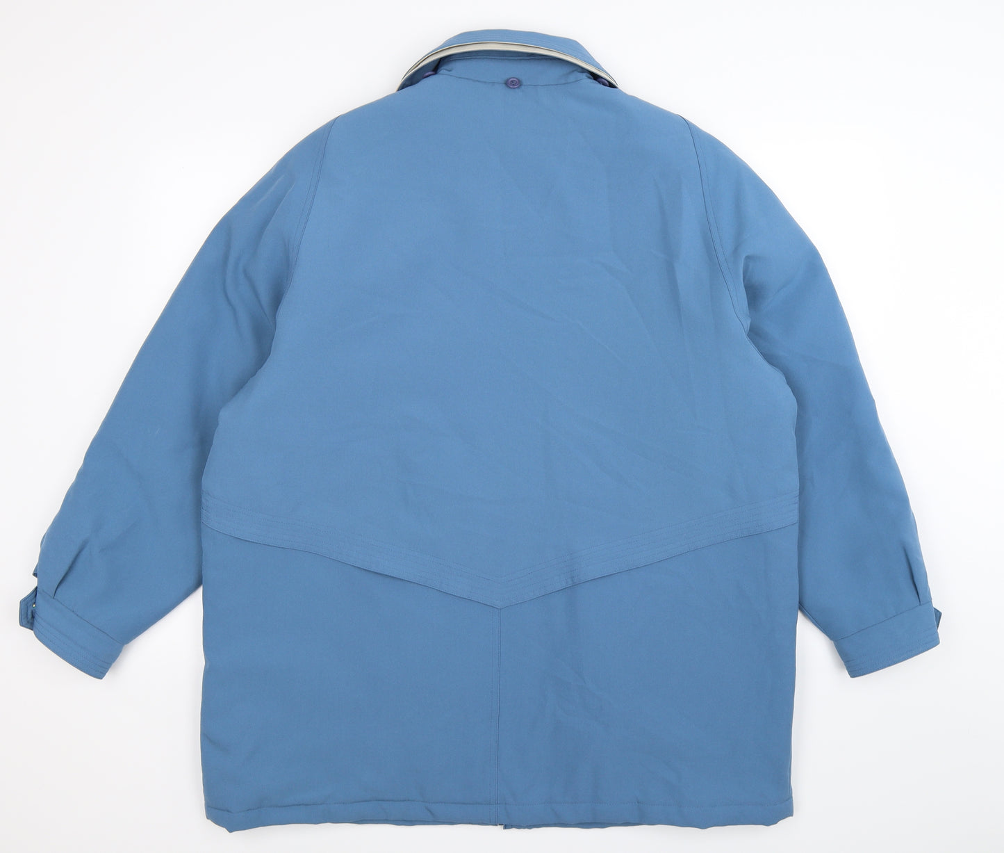 David Barry Womens Blue   Windbreaker Coat Size 20