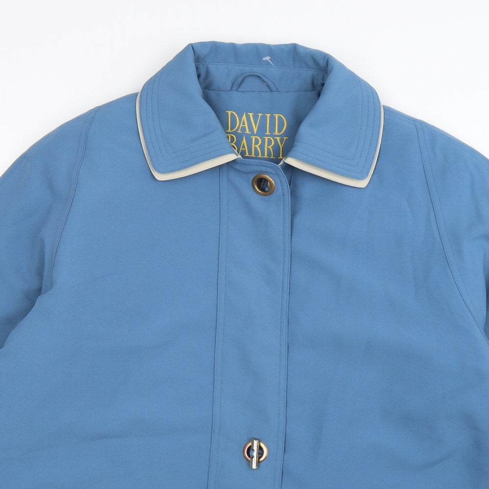 David Barry Womens Blue   Windbreaker Coat Size 20