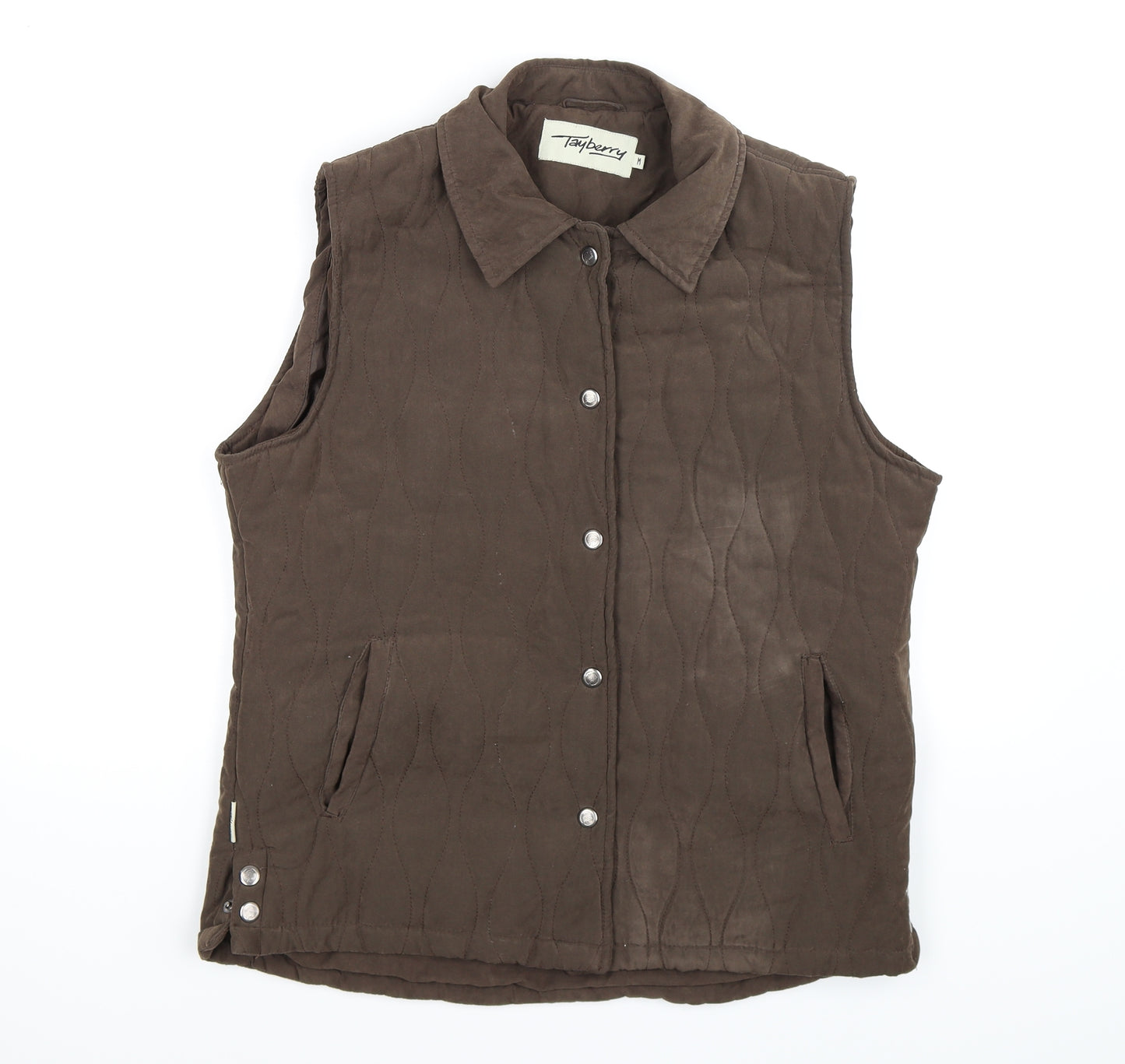 tayberry Womens Brown   Gilet Coat Size M