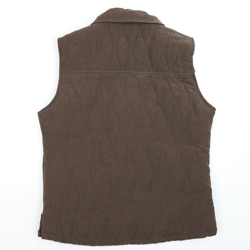 tayberry Womens Brown   Gilet Coat Size M