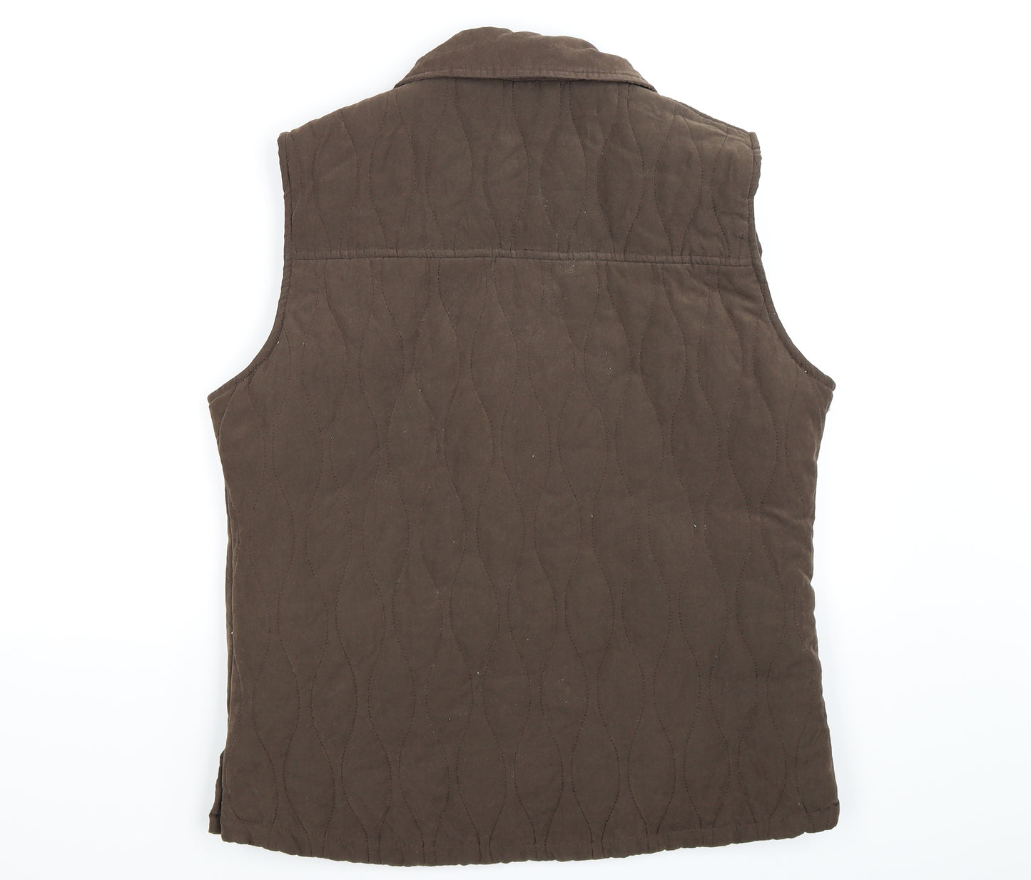 tayberry Womens Brown   Gilet Coat Size M