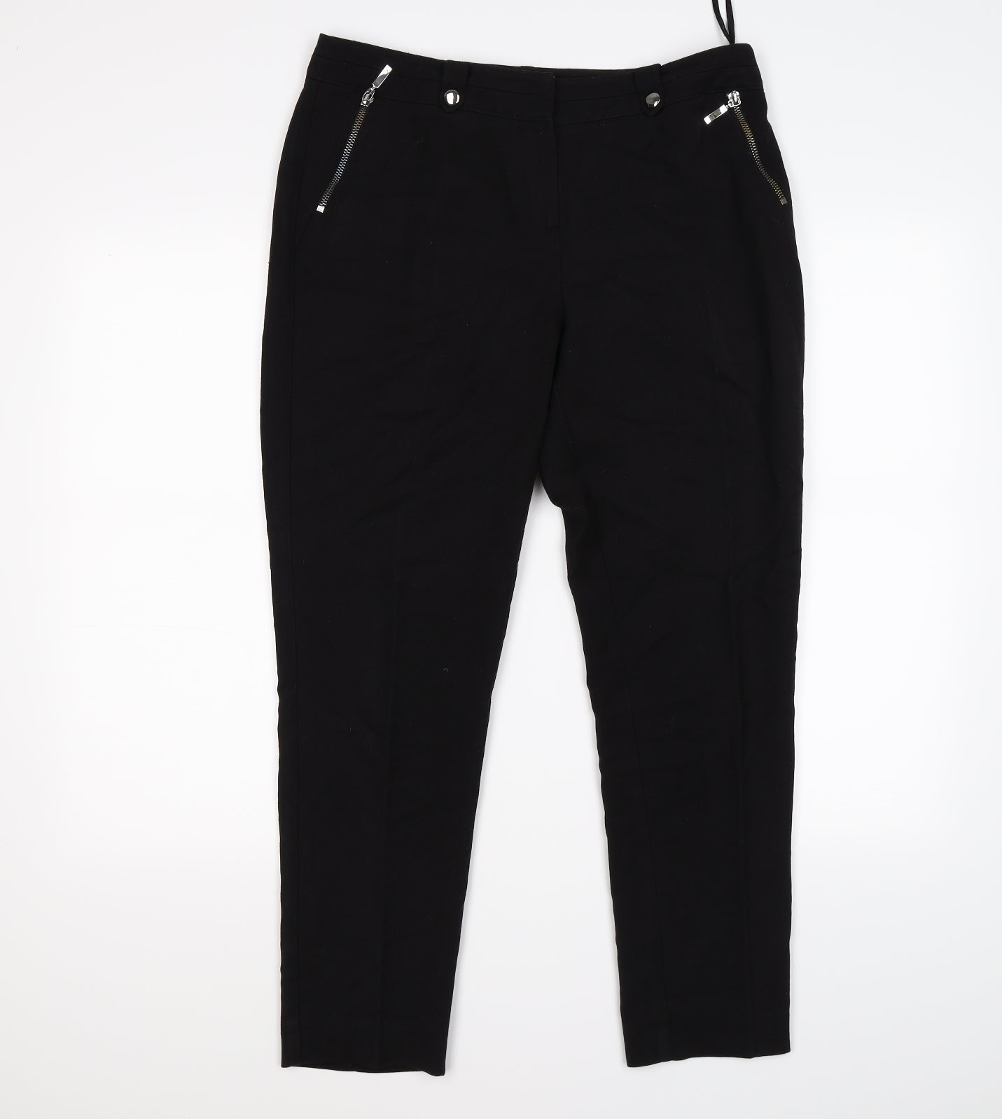 Wallis Womens Black   Trousers  Size 12 L27 in