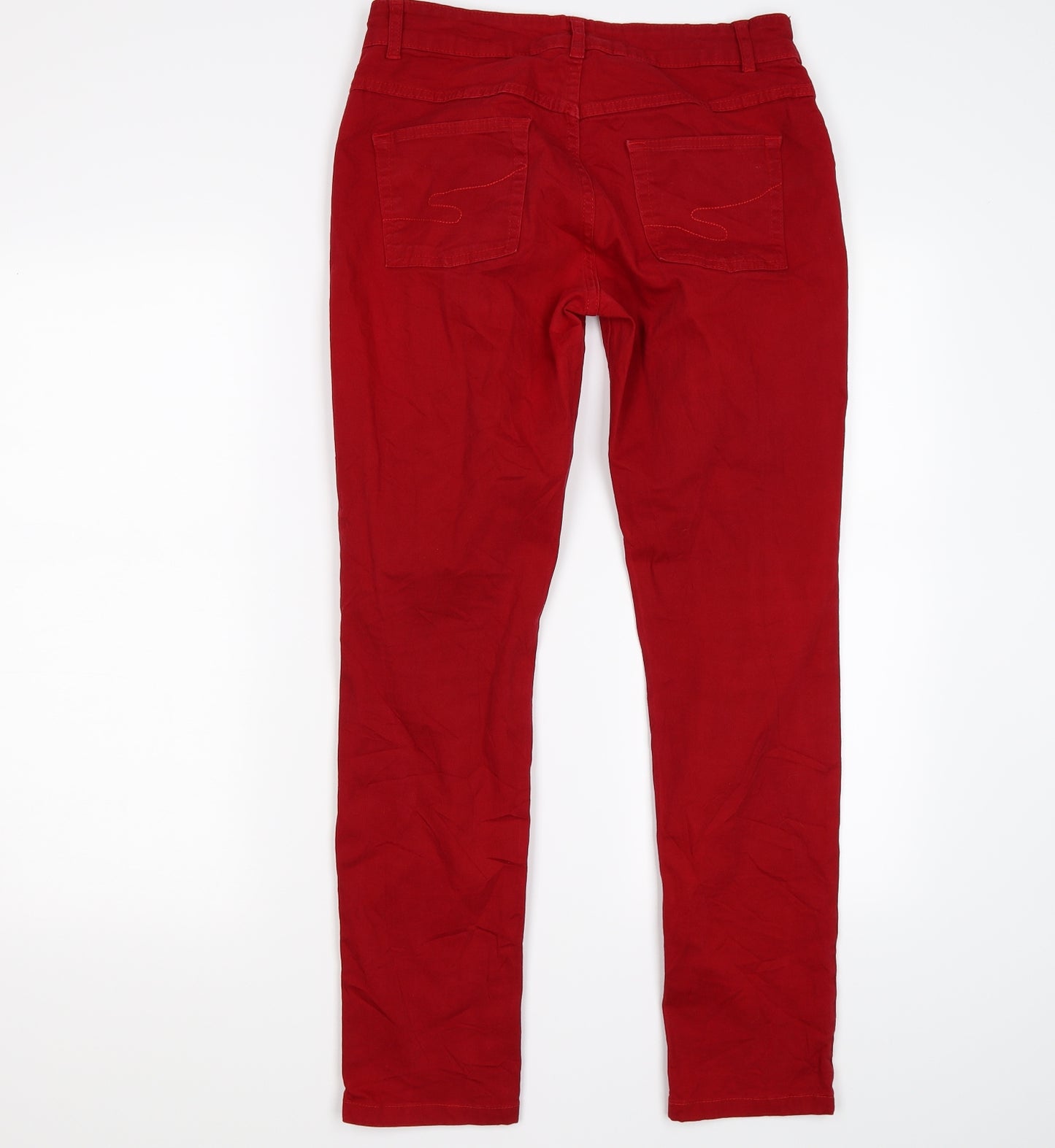 Seraphine Womens Red  Denim Jegging Leggings Size S L27 in
