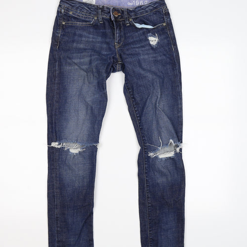 Gap Womens Blue  Denim Skinny Jeans Size S L27 in