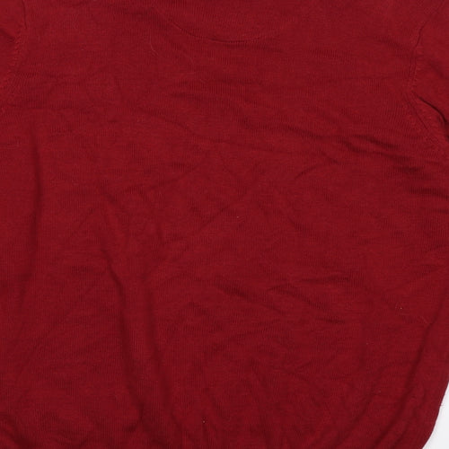 Blue Harbour Mens Red  Knit Pullover Jumper Size M