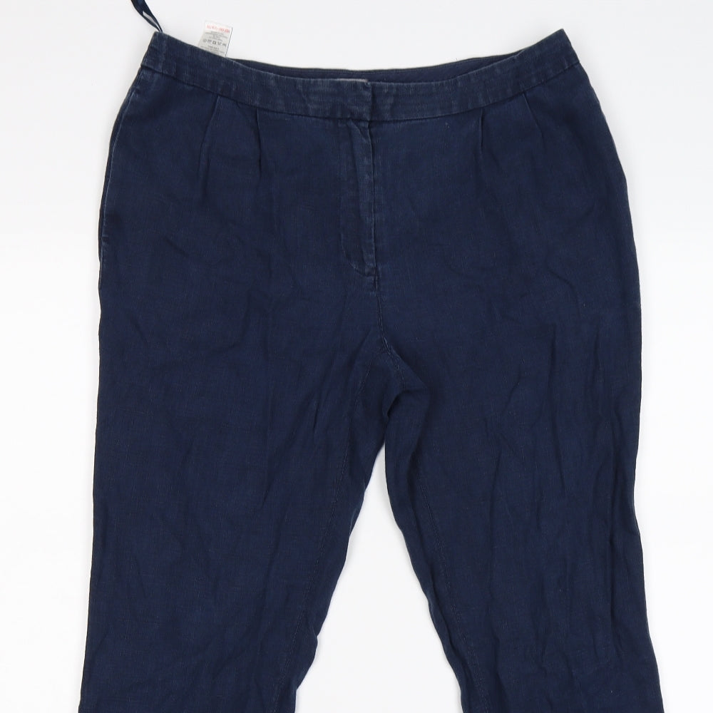 NEXT Womens Blue   Trousers  Size 10 L27 in