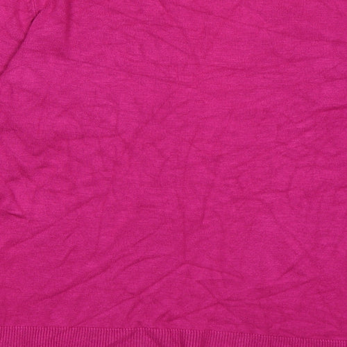 M&Co Womens Pink  Knit Pullover Jumper Size M