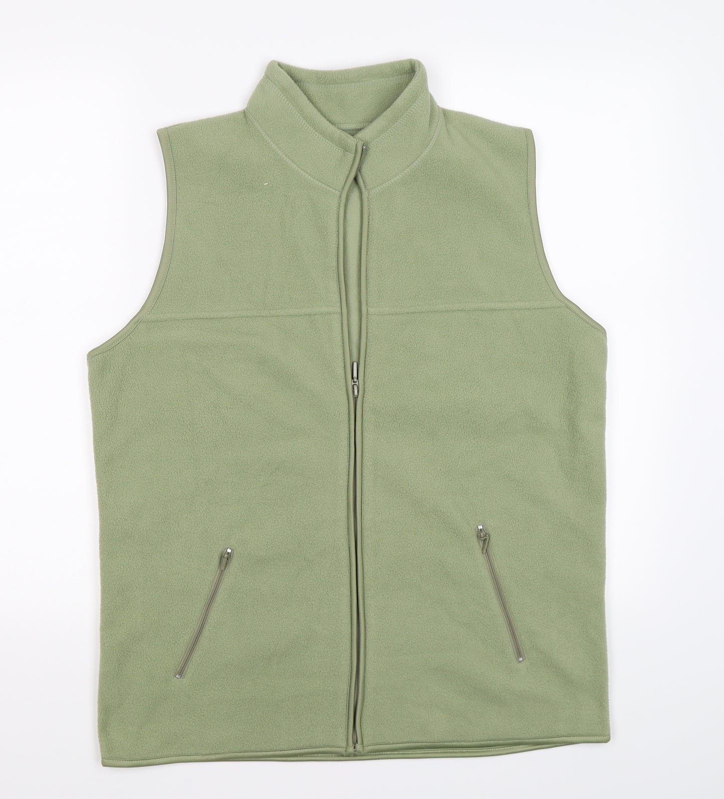 EWM Womens Green  Fleece Gilet Coat Size M