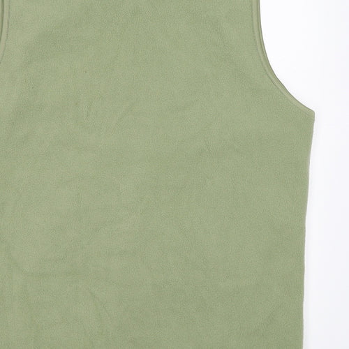 EWM Womens Green  Fleece Gilet Coat Size M