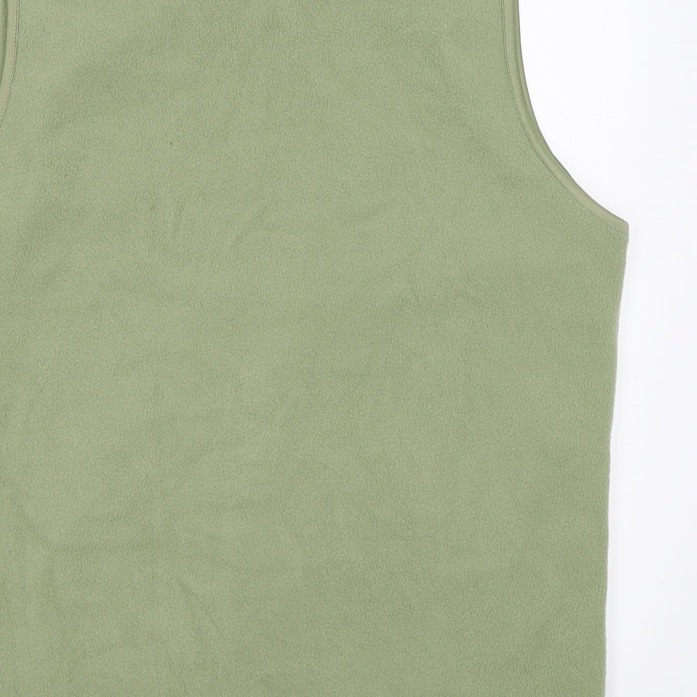 EWM Womens Green  Fleece Gilet Coat Size M