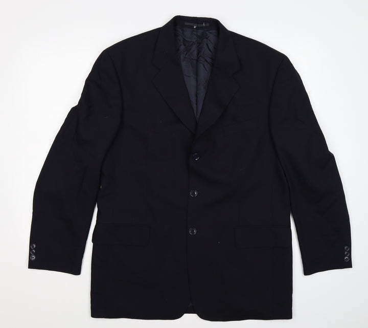 Auston Reed Mens Blue Jacket Suit Jacket Size 42