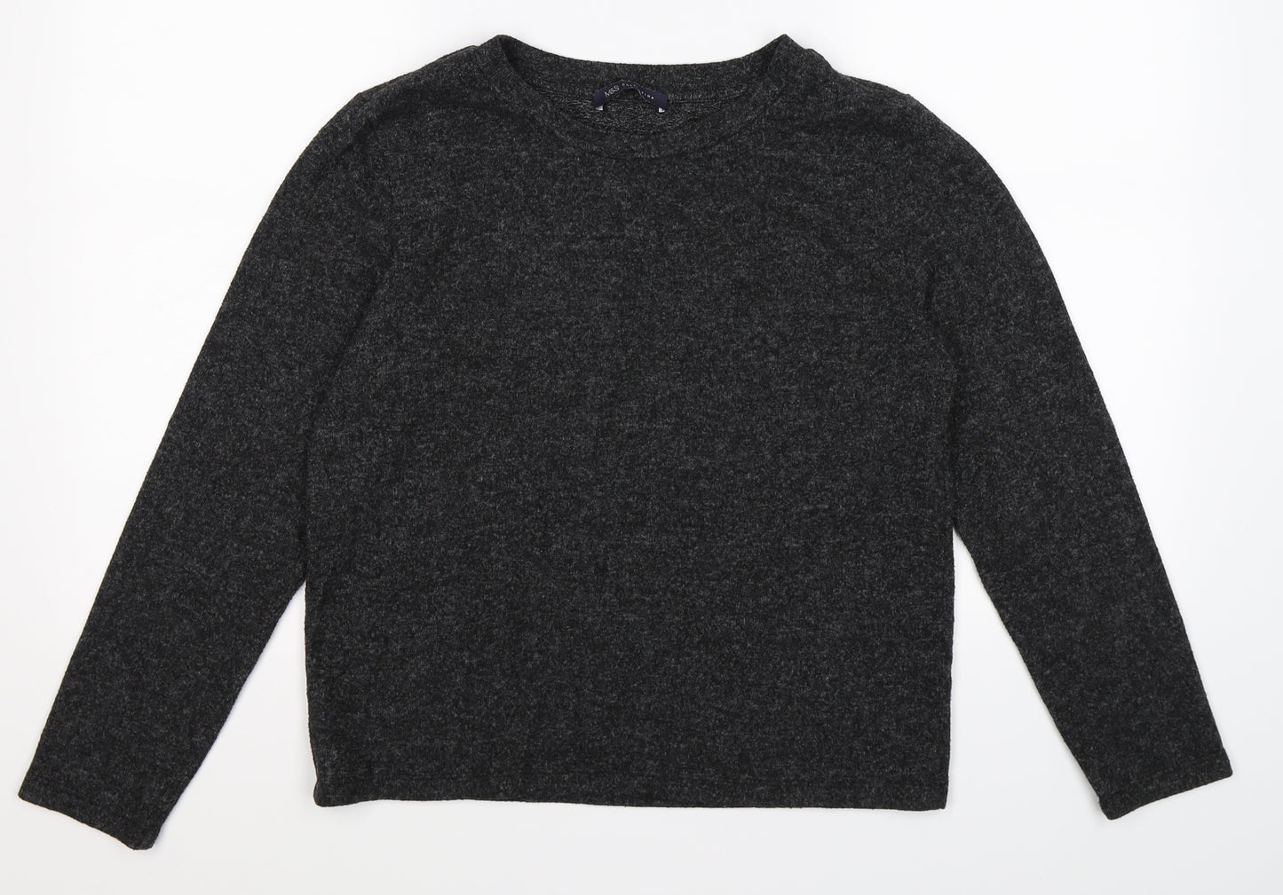 Marks and Spencer Womens Grey  Knit Pullover Jumper Size 14