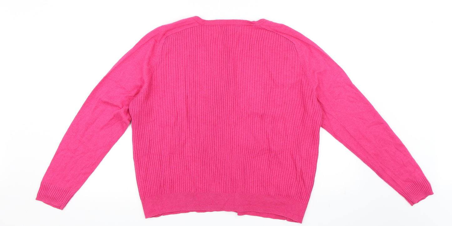 TU Womens Pink   Cardigan Jumper Size 18
