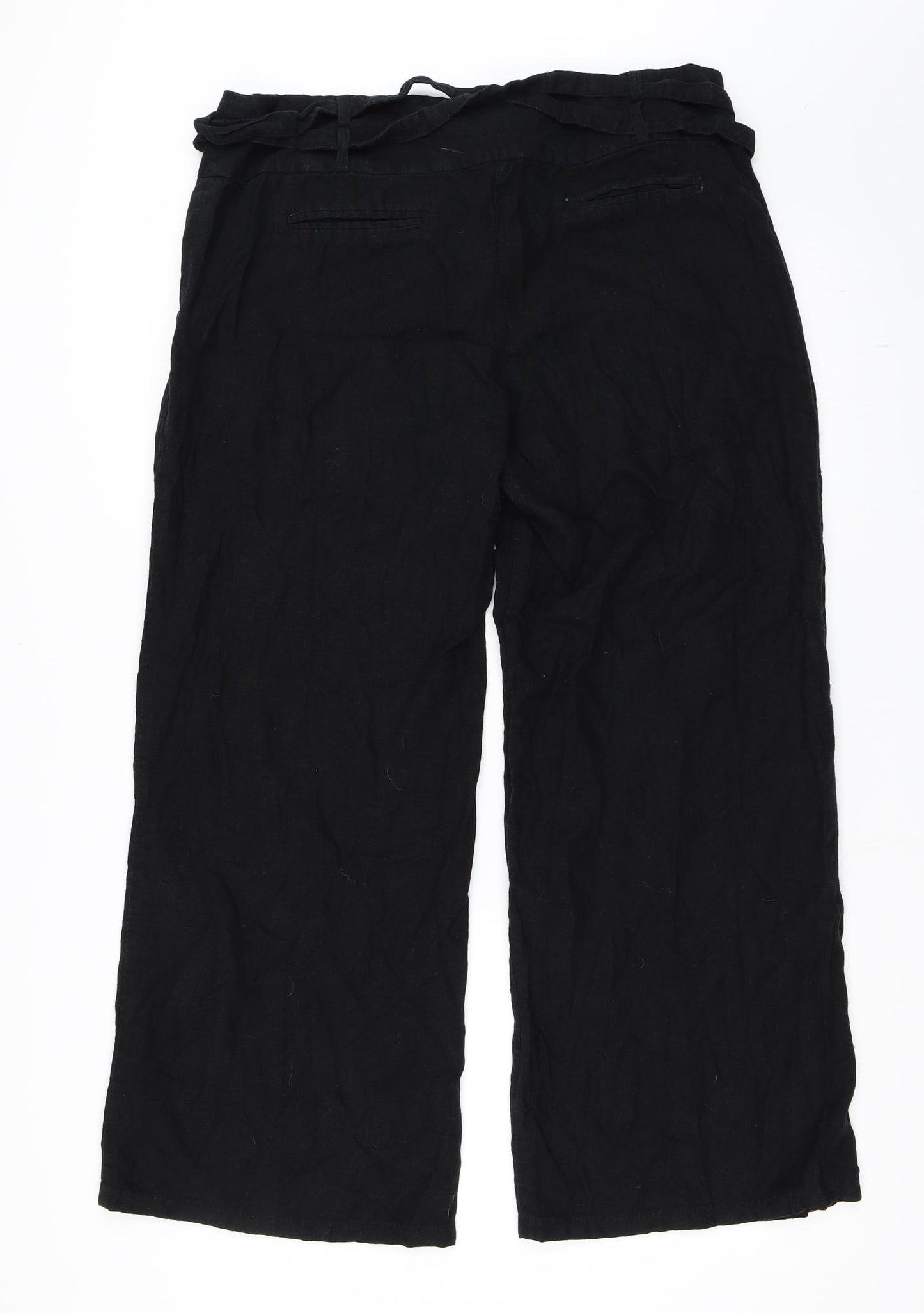 Debenhams Womens Black   Trousers  Size 16 L27 in