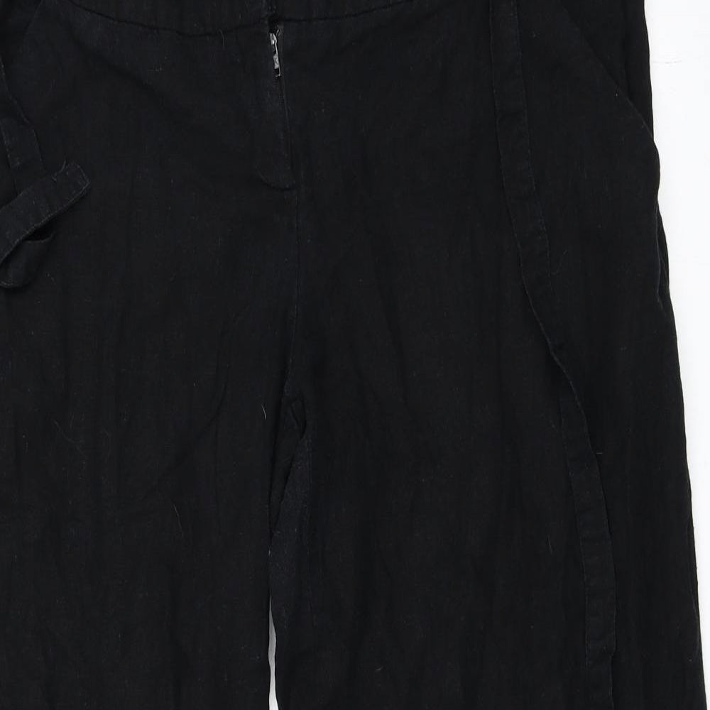 Debenhams Womens Black   Trousers  Size 16 L27 in