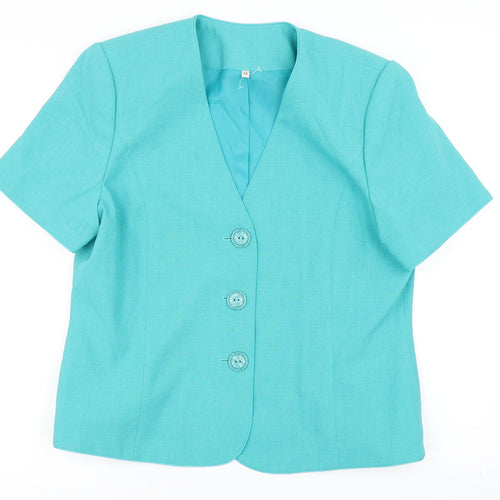 EWM Womens Blue   Jacket Blazer Size 14