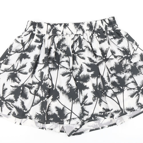 Only Womens White Floral  Hot Pants Shorts Size 6