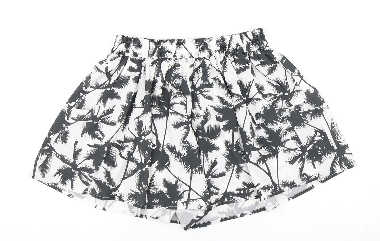 Only Womens White Floral  Hot Pants Shorts Size 6