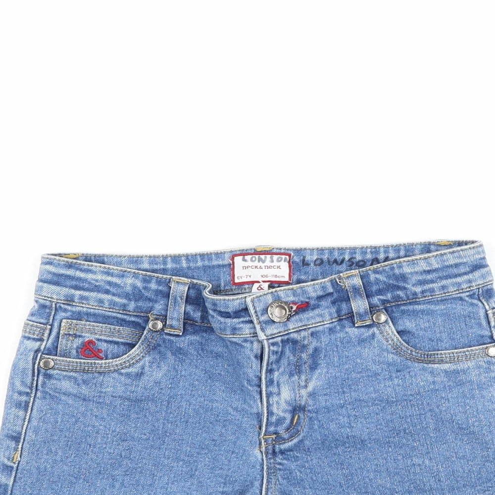 Neck & Neck Boys Blue  Denim Bermuda Shorts Size 6-7 Years