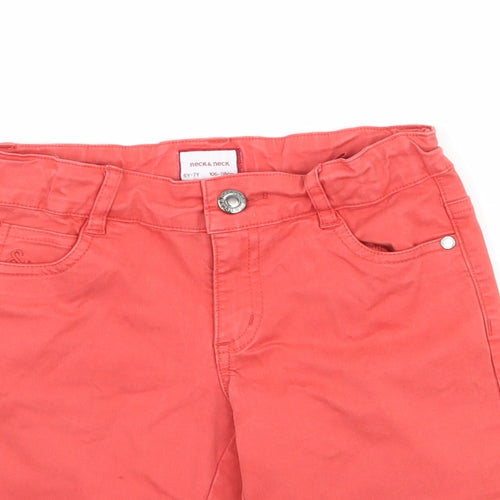 Neck & Neck Boys Red   Chino Shorts Size 6-7 Years