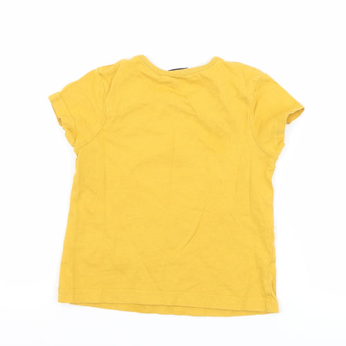 George Baby Orange   Basic T-Shirt Size 18-24 Months  - slogan