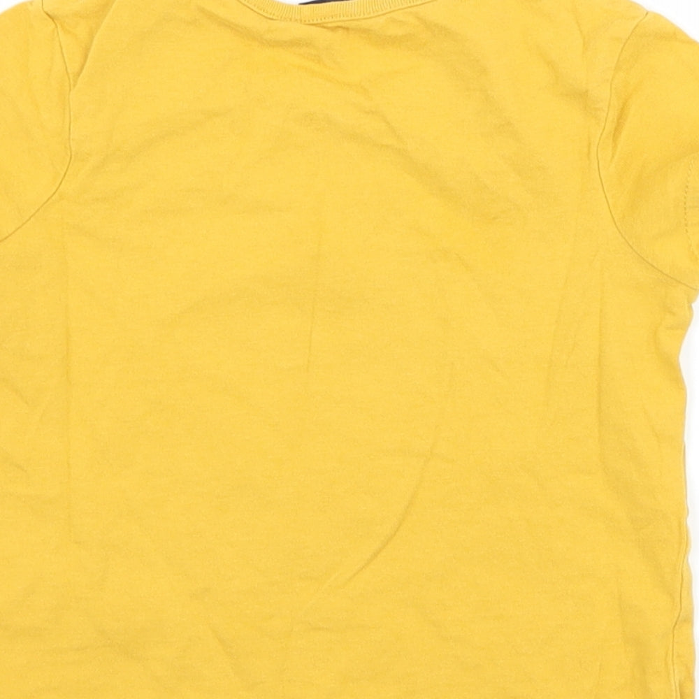George Baby Orange   Basic T-Shirt Size 18-24 Months  - slogan