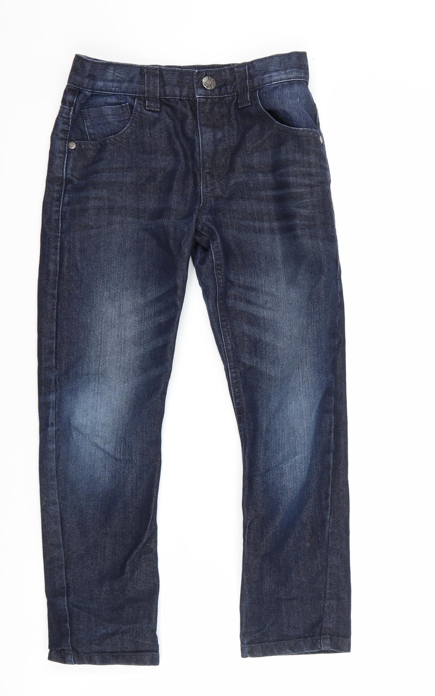 Blue Zoo Boys Blue  Denim Straight Jeans Size 8 Years