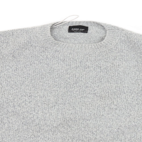 Zara Womens Grey   Pullover Jumper Size S